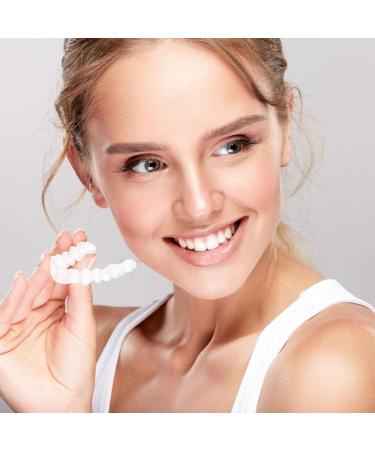 Frenzify Artificial Teeth Set - DIY Comfortable Upper & Lower Dentures for Adults - White Plug-In False Teeth - Buy Online on GoSupps.com