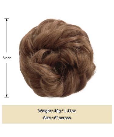 Sofeiyan Hair Tendrils & Updos | Wavy Messy Chignon Extensions for Women | Light Chestnut Brown - 40g - Buy Online on GoSupps.com