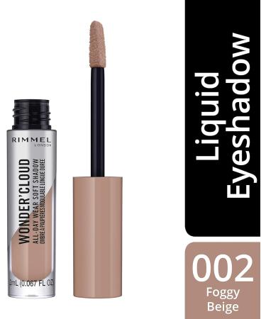 Rimmel London Wonder'Cloud Liquid Eyeshadow 002 Foggy Beige - 2 ml (Pack of 1) - Buy Online on GoSupps.com