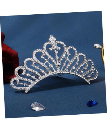DRESSOOS Crown Side Hair Comb Rhinestone Barrettes for Women Hair Topper Bride Hair Comb Clip Girl Hair Accessories Flower Girl Tiara Rhinestone Hair Clip Wig Rhinestones Alloy Miss Hair up - Buy Online on GoSupps.com