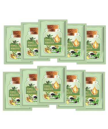 10 PCS Natural Bubble Hair Dye Set - Long-Lasting Plant Extract Shampoo for Grey Hair - Ideal for Home & Salon Use (Black Teal - Buy Online on GoSupps.com