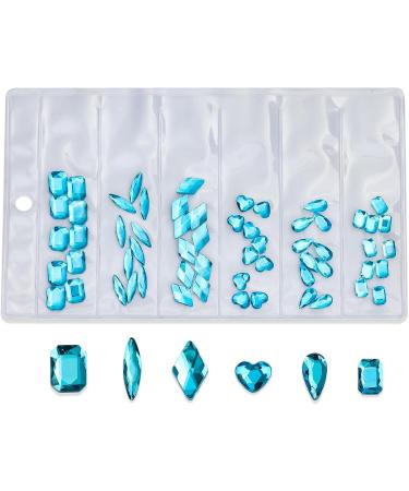 FEIlei 60Pcs Flatback Diamonds Jewelry Nail Art Rhinestones Decorations Manicure Charms - Buy Online on GoSupps.com