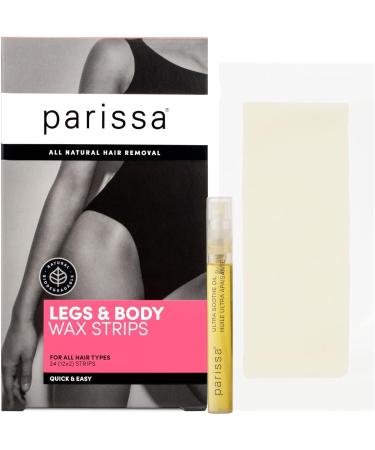Parissa Hair Removal Wax Strips Bundle Set For Eyebrows Legs & Arms Easy At Home Waxing Kit Includes Ultra Soothe Oil - Buy Online on GoSupps.com