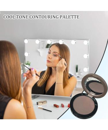 Contour Palette - Bronzer | Cool Tone Makeup Contour Compact Powder Palette for Light Skin Lightweight Eyeshadow for Nose for Light Skin Easy to Gradient for Beginners - Buy Online on GoSupps.com