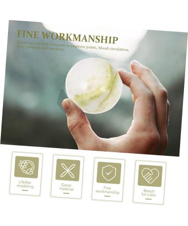 Premium Bcoath Gymnastics & Meditation Balls Set - Baoding Lantian Jade Foot Massage Gifts for Health & Muscle Relief for Older Men - Buy Online on GoSupps.com