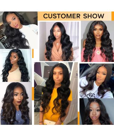 20 Inch U Part Human Hair Wig Body Wave | Brazilian Virgin Hair | Glueless | 150% Density | Natural Black Color - Buy Online on GoSupps.com