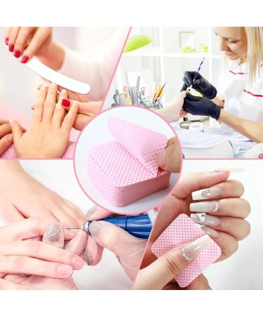 Qufiiry 300 Lint-Free Nail Towels & Cotton Pads - Perfect for Gel Nail Polish Removal (Pink) - Buy Online on GoSupps.com