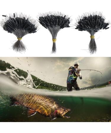 Symphony Angel Bobber Stopper - 300 Pieces 50 Sets | Black Rubber Pearls for Fishing Swimmers | Small Size (0.15-0.24mm Line Diameter) - Buy Online on GoSupps.com