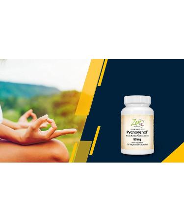 Pycnogenol 50mg - French Maritime Pine Bark Extract 30-Vegcaps | Antioxidant & Inflammation Support | Non-GMO, Gluten & Soy Free - Buy Online on GoSupps.com