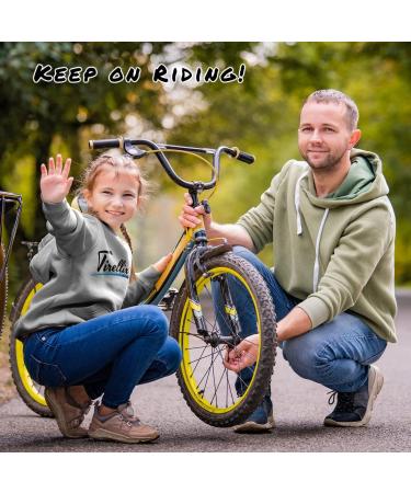 Tirellix 24-Pcs Bike Tire Patch Kit for Bicycle, Motorcycle & Mountain Bike - Glueless Tube Patch Repair with 2 Scuffers and Portable Cases - Buy Online on GoSupps.com