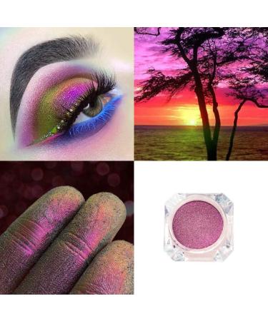 Chameleon Glitter Eyeshadow Powder - Metallic Shimmer Eye Shadow for Monochrome Polarized Look | Single Color Makeup Cosmetic - Buy Online on GoSupps.com