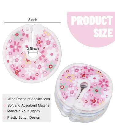32 Piece G Tube Pads for Feeding Support | Reusable Cotton Button Covers | Soft Nursing Care - Fresh Flower Designs - Buy Online on GoSupps.com