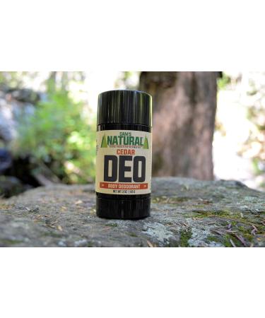 Sam s Natural Deodorant - Cedar - Aluminum Free DEO - No phthalates parabens sulfates or dyes - Made in New Hampshire - For Men Women Unisex - Vegan Cruelty Free - 3 oz Cedarwood - Buy Online on GoSupps.com