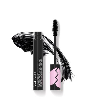 Wet N Wild Breakup Proof Waterproof Boosting Mascara, Waterproof Lash Lengthening Mascara, Castor Oil Enriched and Glitter-Free Formula, Buildable Intensity, Blackest Black Shade