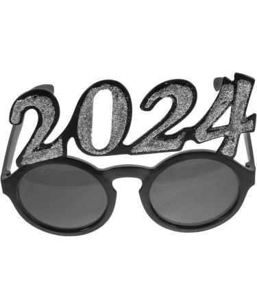 HOMSFOU 4pcs 2024 Photobooth Props Funny New Year Photo Funny Photo Props Happy New Year Glasses 2024 Camera 2024 Modeling Eye Wear Soft Toy Dog Guinea Pig Ball New Year's Eve Pc Frame - Buy Online on GoSupps.com