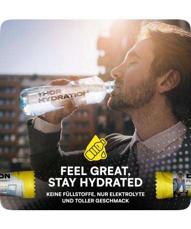 Thor Hydration Electrolyte Powder - Sugar-Free Lemon Flavor - 20 Pack - Sports Electrolytes with Magnesium & Calcium - Buy Online on GoSupps.com