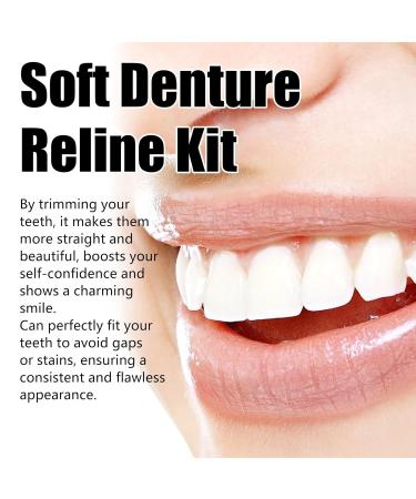 2025 Full Denture Set Silicone Reline Denture Set Denture Reline Kit Premium Denture Natural-Looking Teeth Soft & Comfortable - Buy Online on GoSupps.com