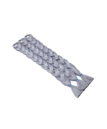SEGO 41 Braid Extensions - Synthetic Crochet Braiding Hair 165g/Bundle Gray - 3 Pieces for Stunning Styles - Buy Online on GoSupps.com