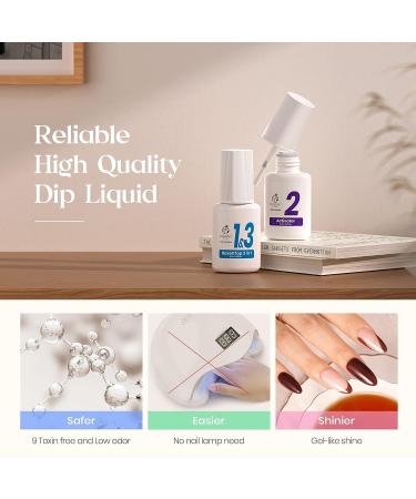 Beetles Dip Powder Nail Kit - 6 Pastel Bright Spring Colors for DIY Nail Art - Buy Online on GoSupps.com