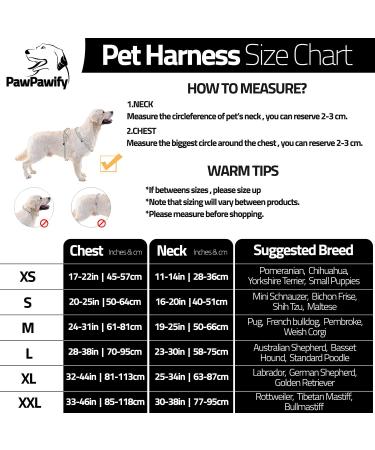 Pawpawify Personalized Dog Harness - Anti-Pull Durable XS (17-22in) - Perfect for Training & Walking Black - Buy Online on GoSupps.com