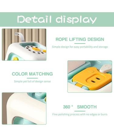 Dazztime Busy Activity Cube for Toddlers | Montessori Fidget Toys | 2 Motor Cubes with Switches Fan Mirror & Learning Drawers | Ideal for Babies & Kids 1-4 Years | Gray Green - Buy Online on GoSupps.com