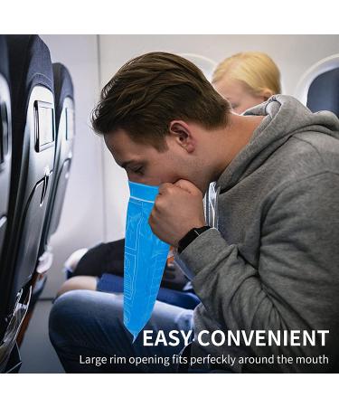 24 Pack Blue Emesis Bags - 1000ml Disposable Vomit Bags for Morning Sickness - Portable Nausea Bags for Pregnant Women - Leak Resistant Design - Ideal for Car and Travel - Buy Online on GoSupps.com