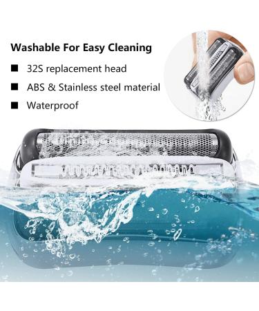 Darohz 32S for Braun Series 3 Electric Shaver Replacement Head - Compatible With Series3 Shavers 301s 310s 320s 3000s 3010s 3020s 3050cc 3070cc etc by Models(2pcs) - Buy Online on GoSupps.com
