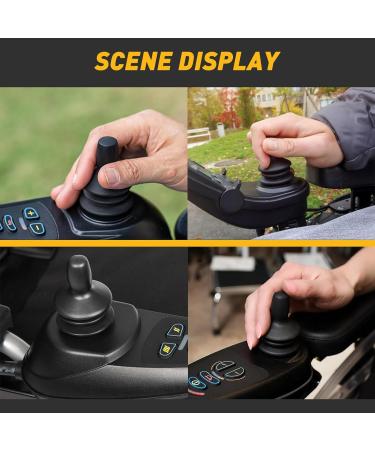 Wheelchair Joystick Button Cap Joystick Controller Knob 1Set Joystick Controller Knob and Gaiter Wheelchair Joystick Button Cap Black Joystick Knob Button Controller for Electric Wheelchair - Buy Online on GoSupps.com