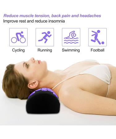 Magrimaxio Acupressure Mat Set with Pillow | Acupuncture & Nail Mat for Relaxation Pain Relief & Meditation - Violet - Buy Online on GoSupps.com