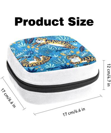 Animal Tiger Color Sanitary Napkin Storage Bag | Period Tampon Makeup Pad Pouch 1220 - Buy Online on GoSupps.com