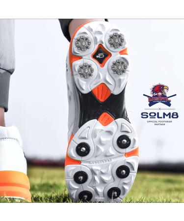 SOLM8 Screw-in Spikes Replacement for Golf Shoes & Cricket Spikes | Easy to Install Metal Threading | 1/4 Inch Size (23 Count + 1 Spanner) - Buy Online on GoSupps.com