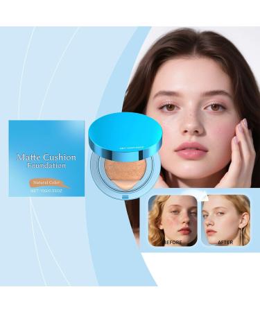 Cushion Foundation - Matte Anti-Perspirant Cushion Concealer for Women - Brightening Camouflage Cream for School Travel Parties Business Trips Camping - Buy Online on GoSupps.com