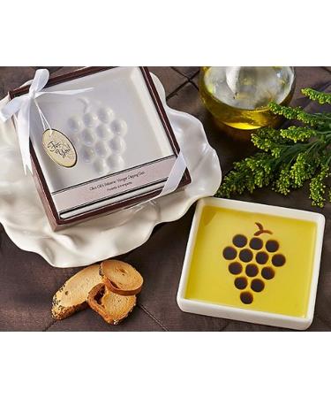 Artisano Designs Vineyard Select Olive Balsamic Oil Vinegar Dipping Plate