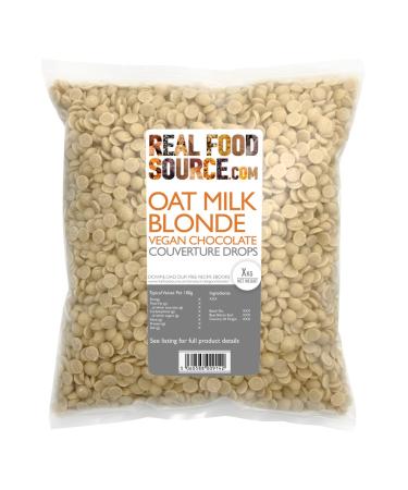 RealFoodSource Oat M!lk Blonde Vegan Chocolate Couverture Drops 2kg