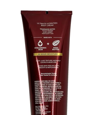 Bath & Body Works Bourbon Men's Ultra Shea Body Cream 8 oz - Hydrating and Nourishing Formula - Buy Online on GoSupps.com