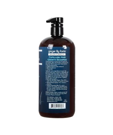 Ginger Lily Farms Capillusil Hair Growth Shampoo 32 Fl Oz - Salon Formula for All Hair Types, 100% Vegan & Cruelty-Free - Buy Online on GoSupps.com