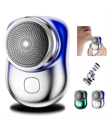 Mini Shaver Mini Shaver Portable Electric Shaver 2024 New Upgrade One-Button Use USB Mini Shaver Charging Suitable for Home Car Travel:Gradient Blue(E7).