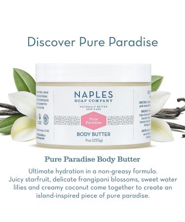 Pure Paradise Vanilla Natural Body Butter | Cocoa Shea Butter for Nourished Skin | 9 oz Moisturizing Body Butter for Women - Buy Online on GoSupps.com
