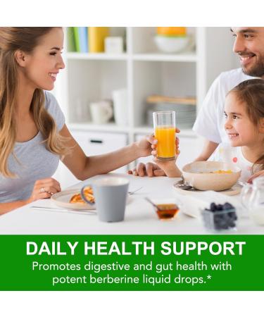 Berberine Supplement Liquid 60ml Berberine with Ceylon Cinnamon Berberine Drops with Turmeric Curcumin Bitter Melon Immune Support Digestive Health Support - Buy Online on GoSupps.com