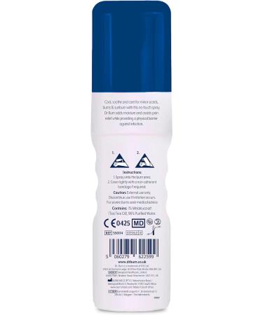 Dr. Burn Hydrogel Relief Spray 125ml - Fast Pain Relief for Burns, Scalds, Sunburn - Soothing Tea Tree Oil Formula - Buy Online on GoSupps.com
