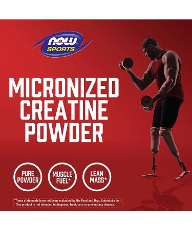NOW Sports Micronized Creatine Powder 500g - Mass Building & Energy Production - 1.1lb - Buy Online on GoSupps.com
