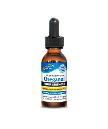 North American Herb & Spice Super Strength Oreganol P73 - 1 fl. oz. - Immune Support - Wild Mediterranean Oregano Oil - Non-GMO, Certified Organic - 432 Total Servings