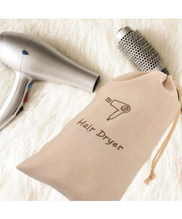 TOVINANNA Linen Hair Dryer Bag Hair Blower Hair Dryer Bag for Travel Drawstring Hair Dryer Bags Storage Bag Organizer Shoe - Buy Online on GoSupps.com