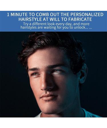 Homezore 2 in 1 Pomade Gel Men's Curl Hair Products with Brush Long Lasting Volume for Men's Hair - Buy Online on GoSupps.com