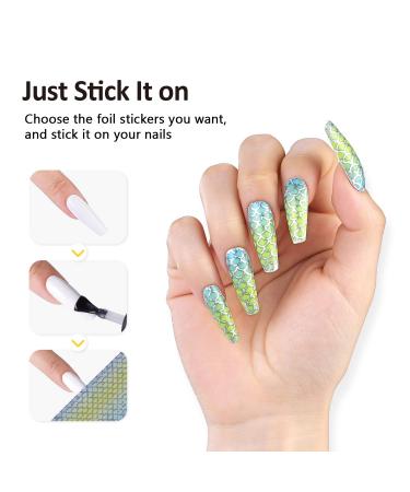 Burano Nail Foil Glue Gel Set - 15ML x 2 Bottles | 100PCS Foil Sticker & Rubber Nail Push Pen Included - Transfer Gel Polish Adhesive - Buy Online on GoSupps.com