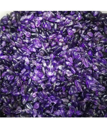 Amethyst Crystals Specimen Amethyst Point Quartz Natural Stones and Minerals Fish Tank Stone (Size : 100g) Home Goods