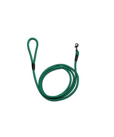 Leash - Rope leash with hand loop Basic 10mm 27 colours 7 lengths (2.50 m green) 2.50 m green
