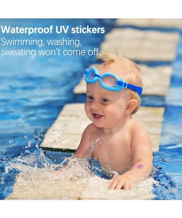 16 Patch - Detection Test Stickers UV Sticker Waterproof Sunscreen Patches | Testing Color Changing Stickers For Beach Swimming For Summer Beach Kids & Adults (Transparent Purple) - Buy Online on GoSupps.com