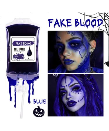  Djowyh Liquid face paint - 170 ml - Waterproof bag for Halloween - Red and blue makeup for women and men - Spooky party supplies - Buy Online on GoSupps.com