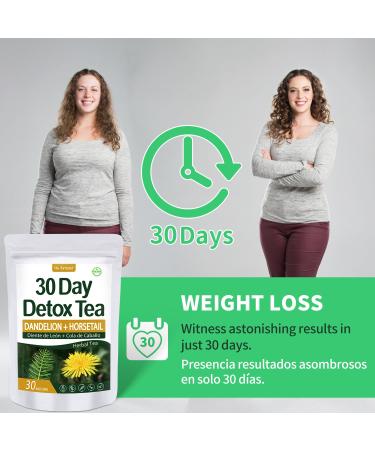 Te de Diente de Leon 30 Day Cleanse | Herbmood Dandelion Tea for Weight Loss - 60 Tea Bags - Buy Online on GoSupps.com
